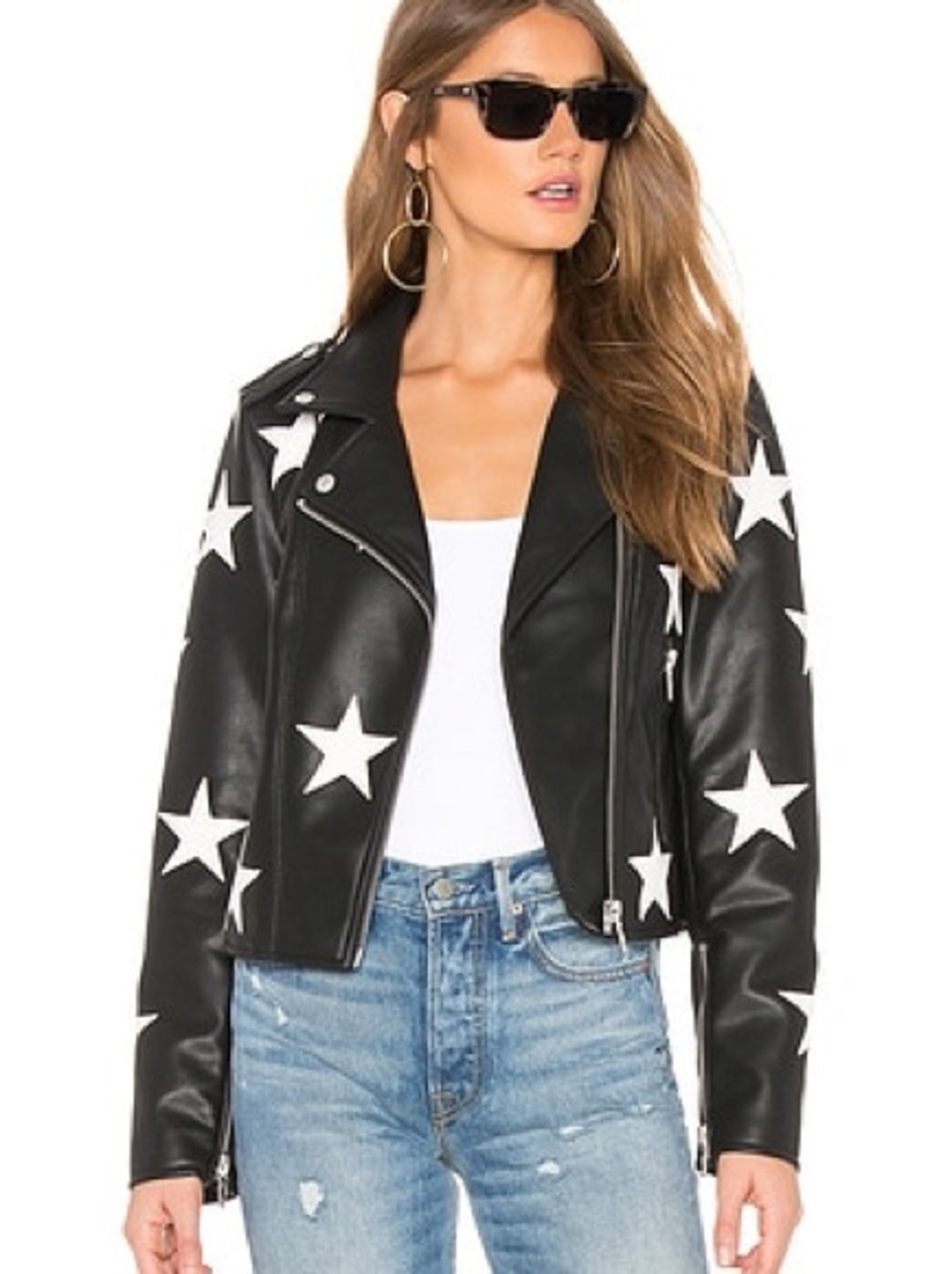 Blank NYC Star Vegan Leather Jacket | Size Small